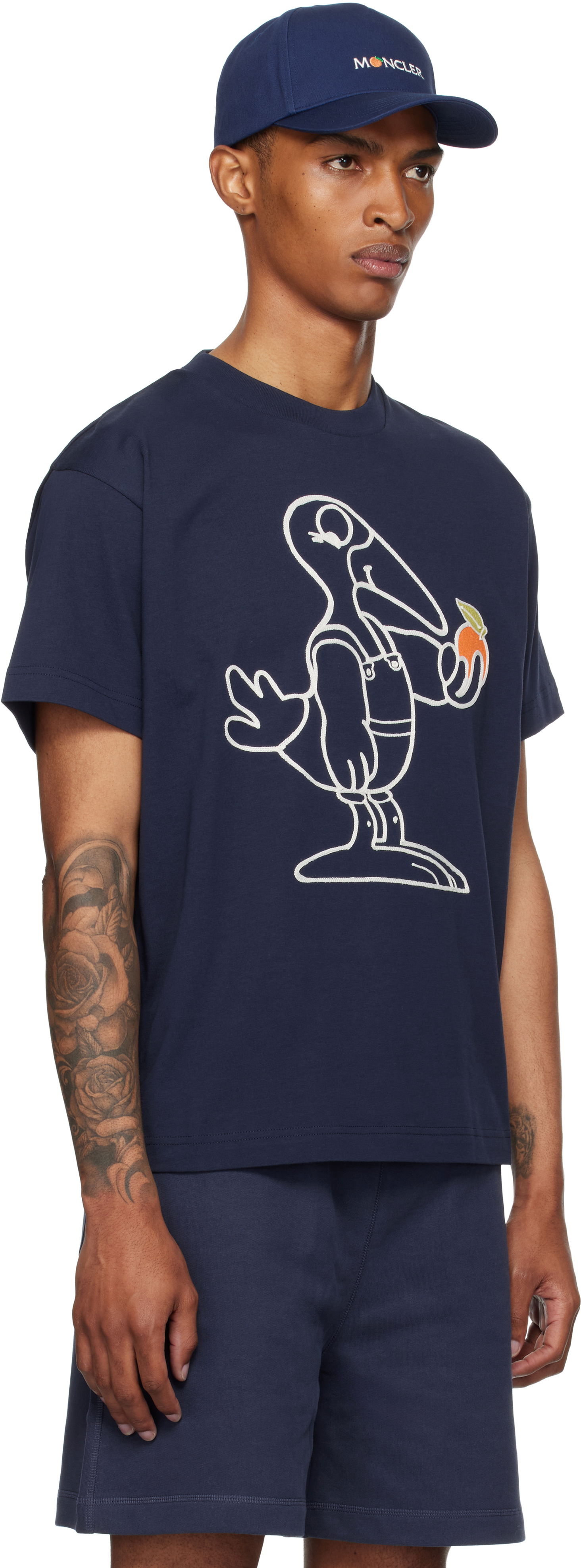 Тениска Moncler Moncler Genius x Gilga Farm Short Sleeve T-Shirt Тъмно синьо | K24028C0000489AZ9, 1