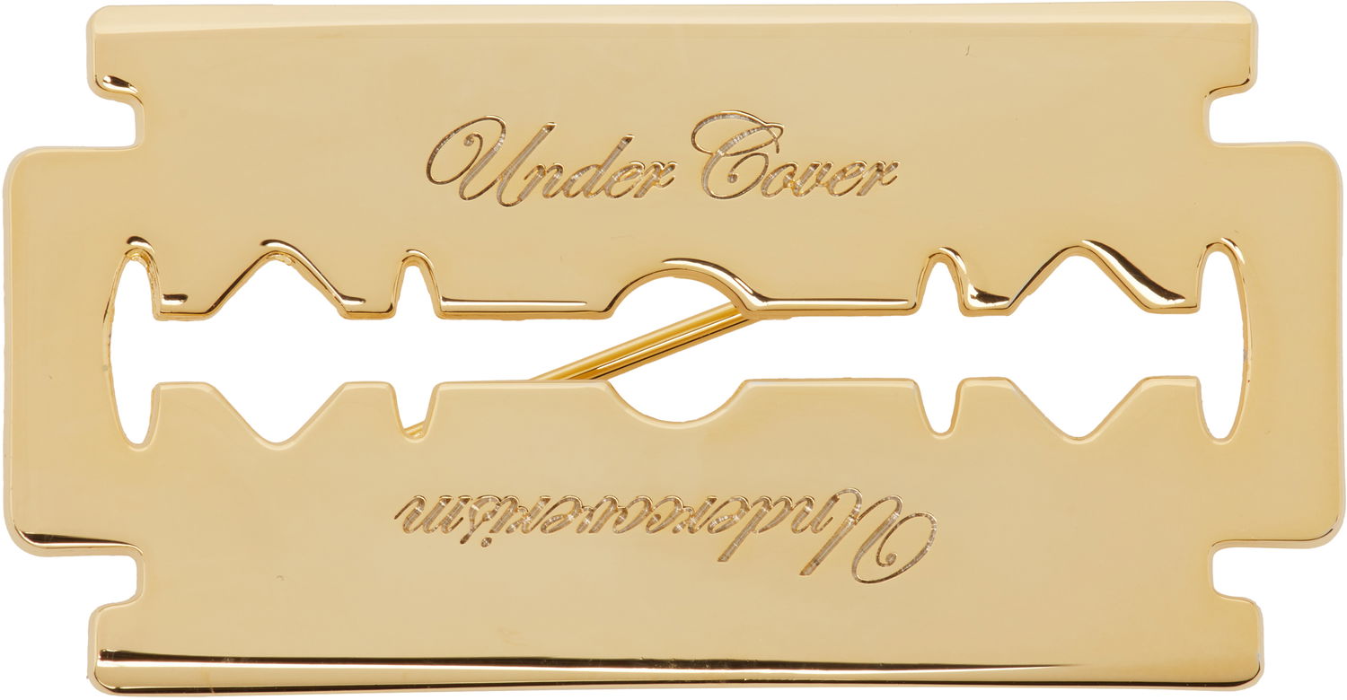 Значка UNDERCOVER UNDERCOVER Engraved Razor Blade Brooch Металик | UP2E4X02, 0