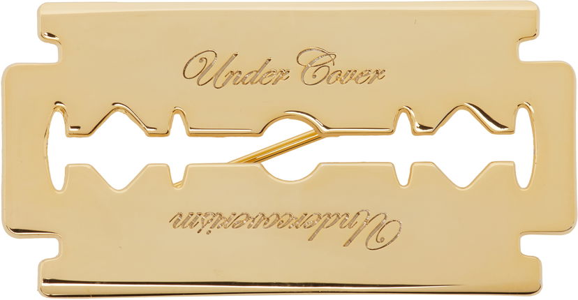 Значка UNDERCOVER UNDERCOVER Engraved Razor Blade Brooch Металик | UP2E4X02