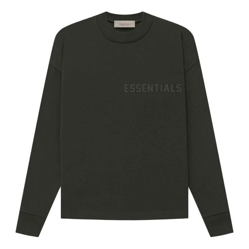 Пуловер Fear of God Essentials Long Sleeve T-Shirt Зелено | FOG-SS23-076, 0