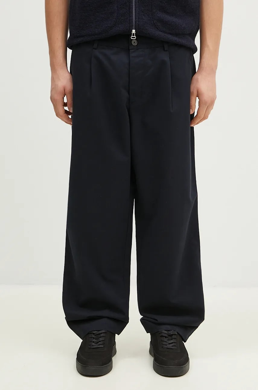 Панталони Universal Works Universal Works Pleated Trousers Тъмно синьо | 31149.NAVY, 0