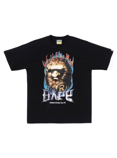 Тениска BAPE Ape Head Mad Tee Черно | 1I80-110-069