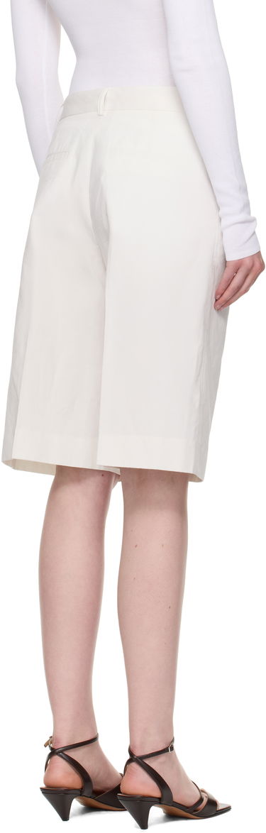 Къси панталони TOTEME TOTEME Tailored Shorts Бяло | 253-WRB0285-FB0425, 2