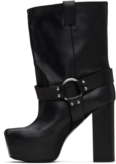 Облекло R13 R13 Sid Heeled Harness Boots Черно | R13S115-S001A, 2
