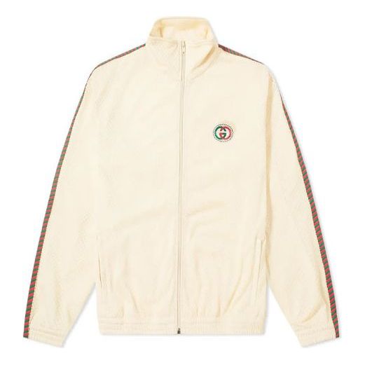 Суитчър Gucci Gucci Chest Logo Zip Jacket Бежово | 599359-XJB1N-9192