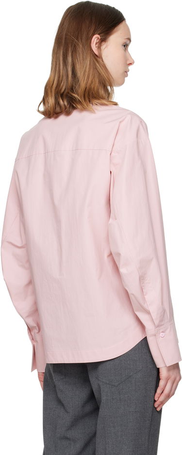 Риза The Attico Eliza Long-Sleeve Button-Up Shirt Розово | 251WCH00014 CCC052AA, 2