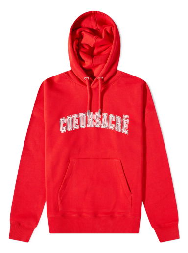 Суитчър AMI Coeur Sacre Popover Hoody Червено | USW209-747-681