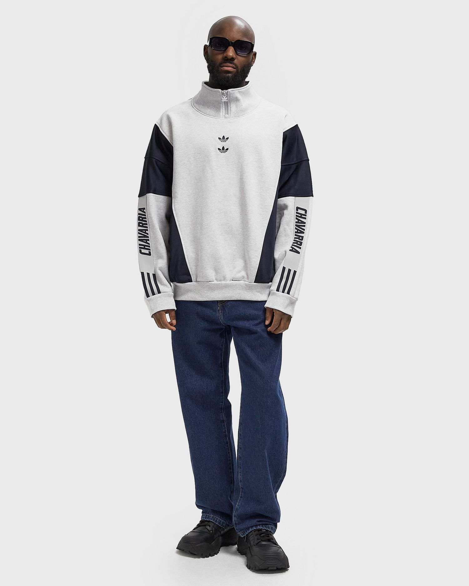 Суитчър adidas Originals WILLY CHAVARRIA WATSONVILLE Colorblock Half-Zip Sweatshirt Многоцветен | KD1803, 1