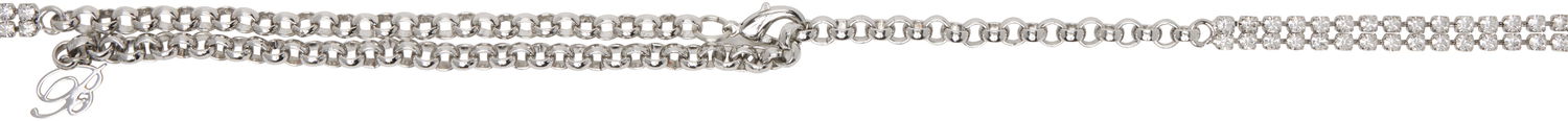Колани Blumarine Blumarine Rhinestone Bow Belt Металик | P522W306A, 1