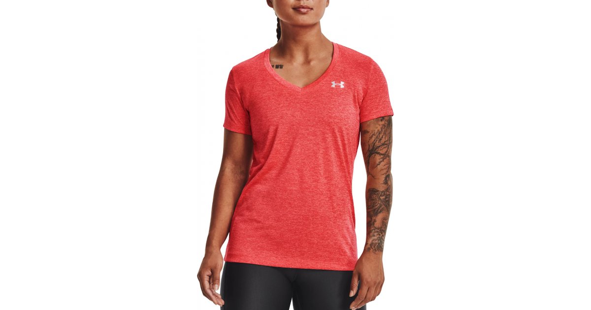 Тениска Under Armour Under Armour Tech Twist V-Neck T-Shirt Червено | 1258568-824, 1