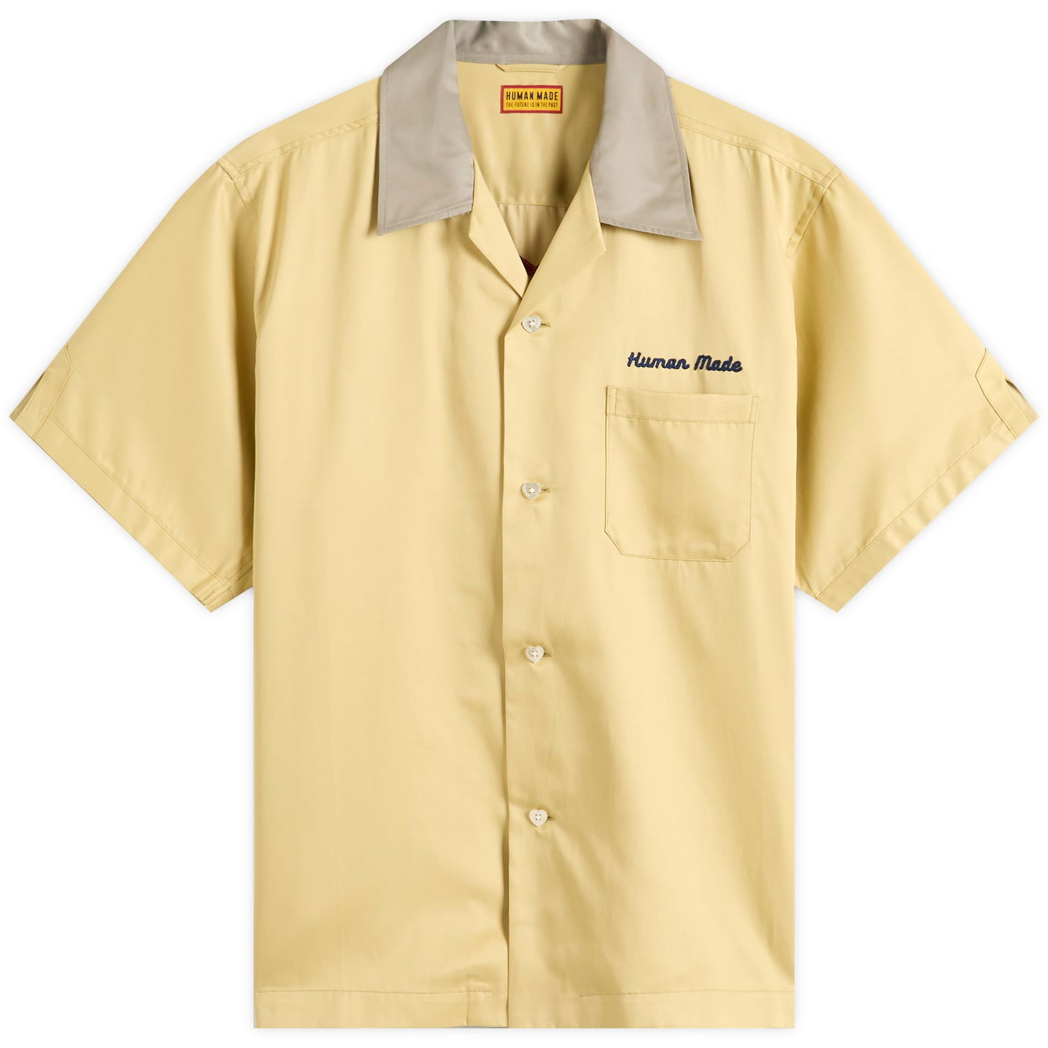 Риза Human Made Men's Bowling Shirt, Size Large Жълто | HM29SH021-YEL, 1