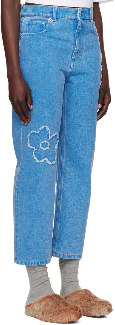 Дънки Marni Marni Boyfriend Jeans with Flower Appliqué Синьо | PAJD0425Q2 USCX34, 1