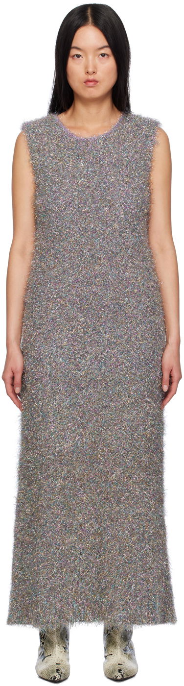 Pокля Jil Sander Sparkling Maxi Dress Сиво | J03CT0254_J14673, 0
