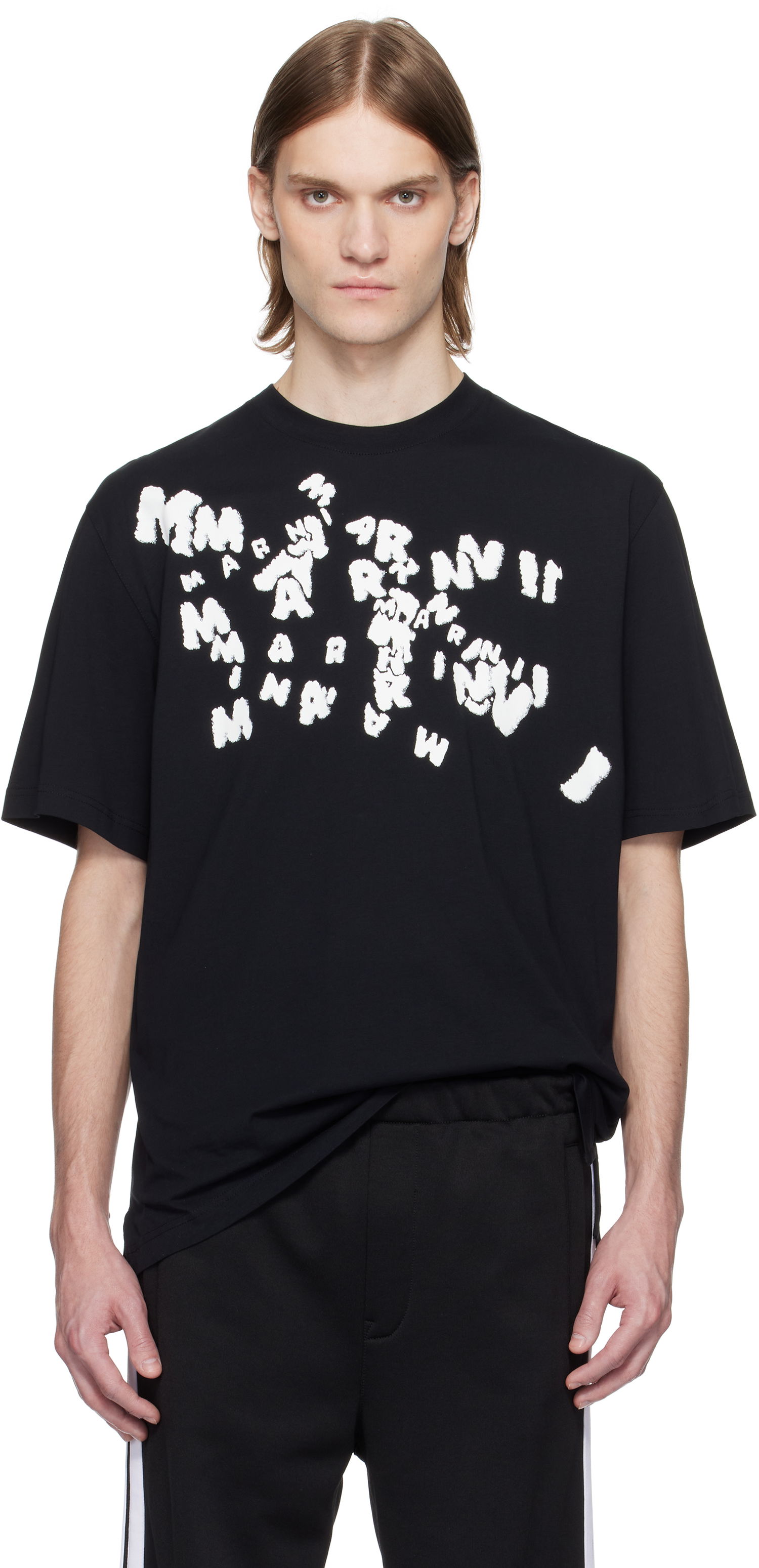 Тениска Marni Marni 'Marni' Caos Logo T-Shirt Черно | HUMU0287P0 USCX49, 0
