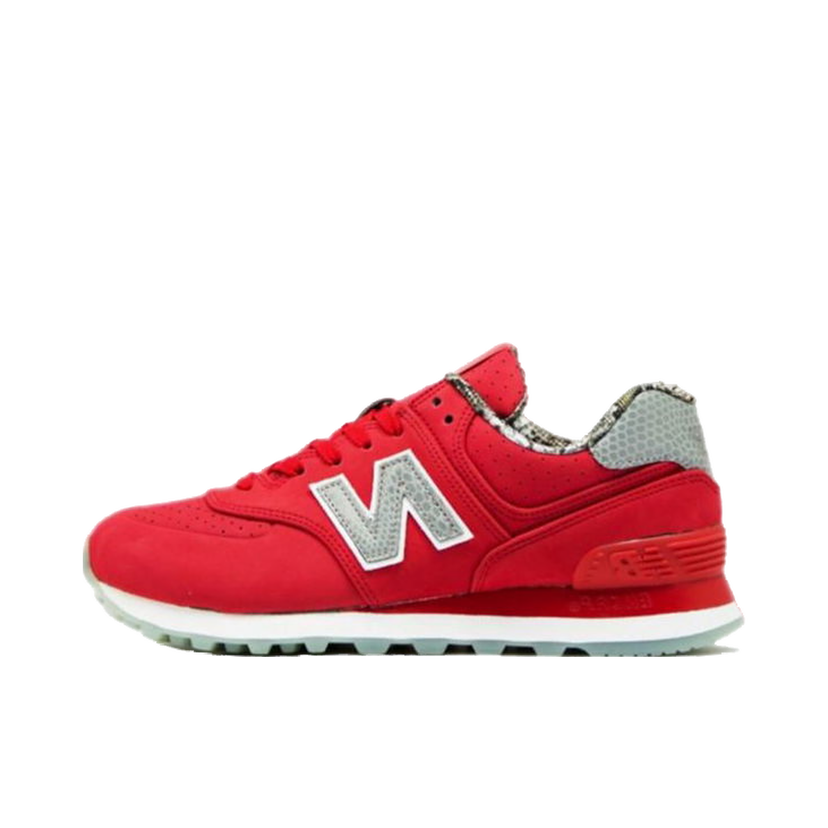 Кецове и обувки New Balance 574 Luxe Red Snakeskin W Червено | WL574SYB