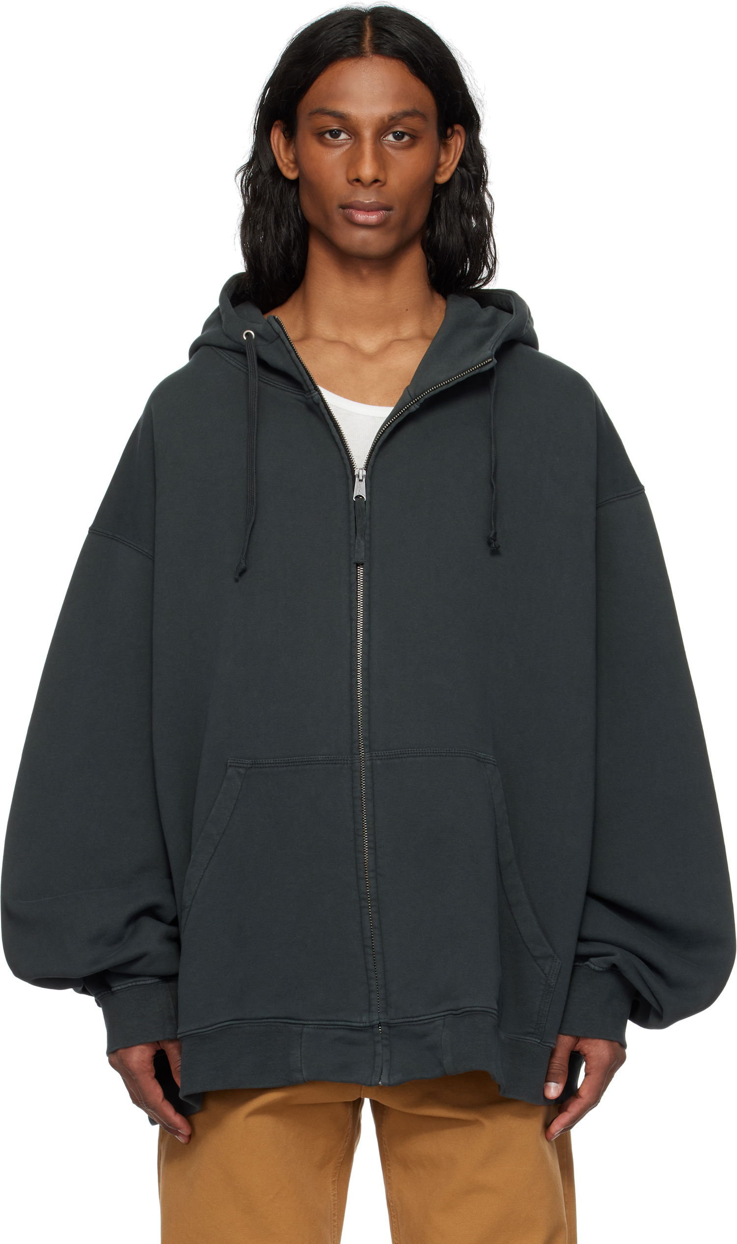 Суитчър Maison Margiela Maison Margiela Numeric Zip-Up Hoodie Зелено | S50HG0049 M25017, 0