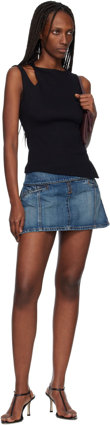 Потник Courrèges Oblique 90's Rib Tank Top Черно | 425JDE146JS0194, 3