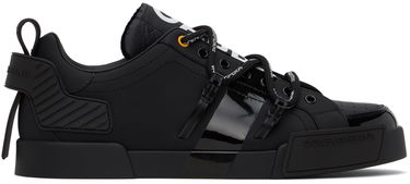 Кецове и обувки Dolce & Gabbana Black Portofino Sneakers Черно | CS1783AJ986, 0
