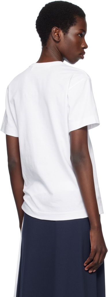 Тениска Comme des Garçons PLAY Stud Print Heart T-Shirt Бяло | AX-T804-051, 2