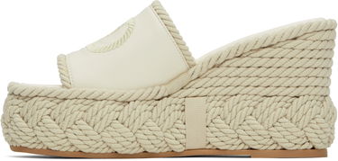 Кецове и обувки Valentino Valentino Garavani VLogo Torchon Wedge Slide Sandals Бежово | 6W2S0KC5YWI, 2