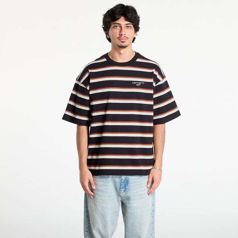 Тениска Carhartt WIP Carhartt WIP S/S Holm Stripe T-Shirt Черно | I035302.37DXX