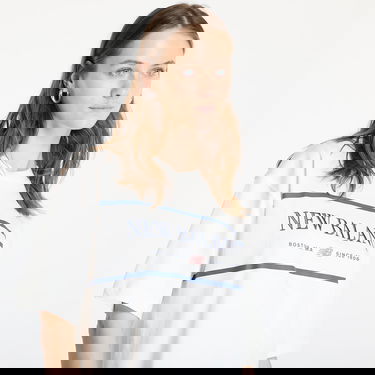 Тениска New Balance Athletics Nautical T-Shirt Бяло | WT51910SST, 1