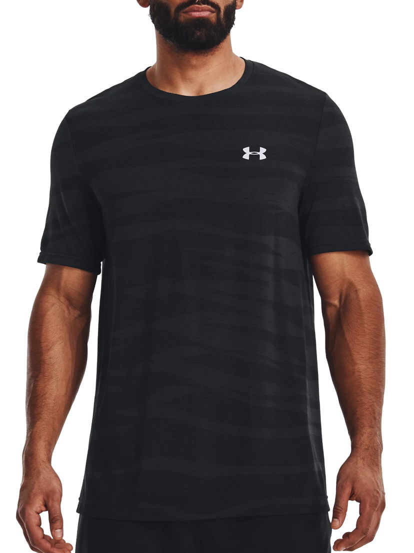 Тениска Under Armour Seamless Wave Short Sleeve T-Shirt Черно | 1373726-001