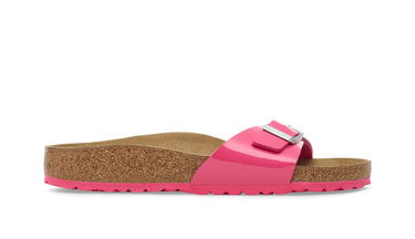 Кецове и обувки Birkenstock Madrid Birko-Flor Patent Narrow Fit Sandal Розово | 1030872, 2