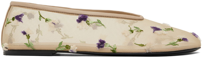 Кецове и обувки Khaite Marcy Ballerina Flats Бежово | F4038-4069, 0