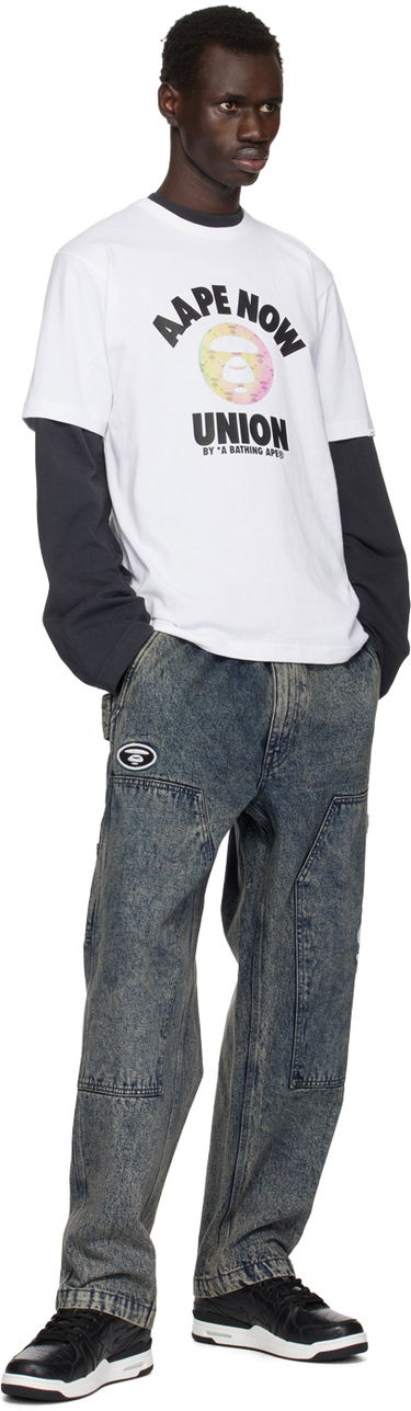 Тениска AAPE by A Bathing Ape AAPE By A Bathing Ape 'Union' T-Shirt Бяло | AAPTEM1561XXNWHX, 4