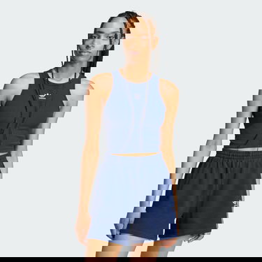 Къси панталони adidas Performance Ribbed Cropped Tank Top Синьо | JC9010, 4