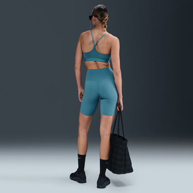 Къси панталони Nike Zenvy High-Waisted 8" Bike Shorts Тюркоазено | DQ6003-006, 4