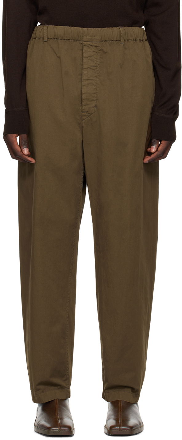 Панталони LEMAIRE LEMAIRE Relaxed Trousers Зелено | PA1047 LF1206