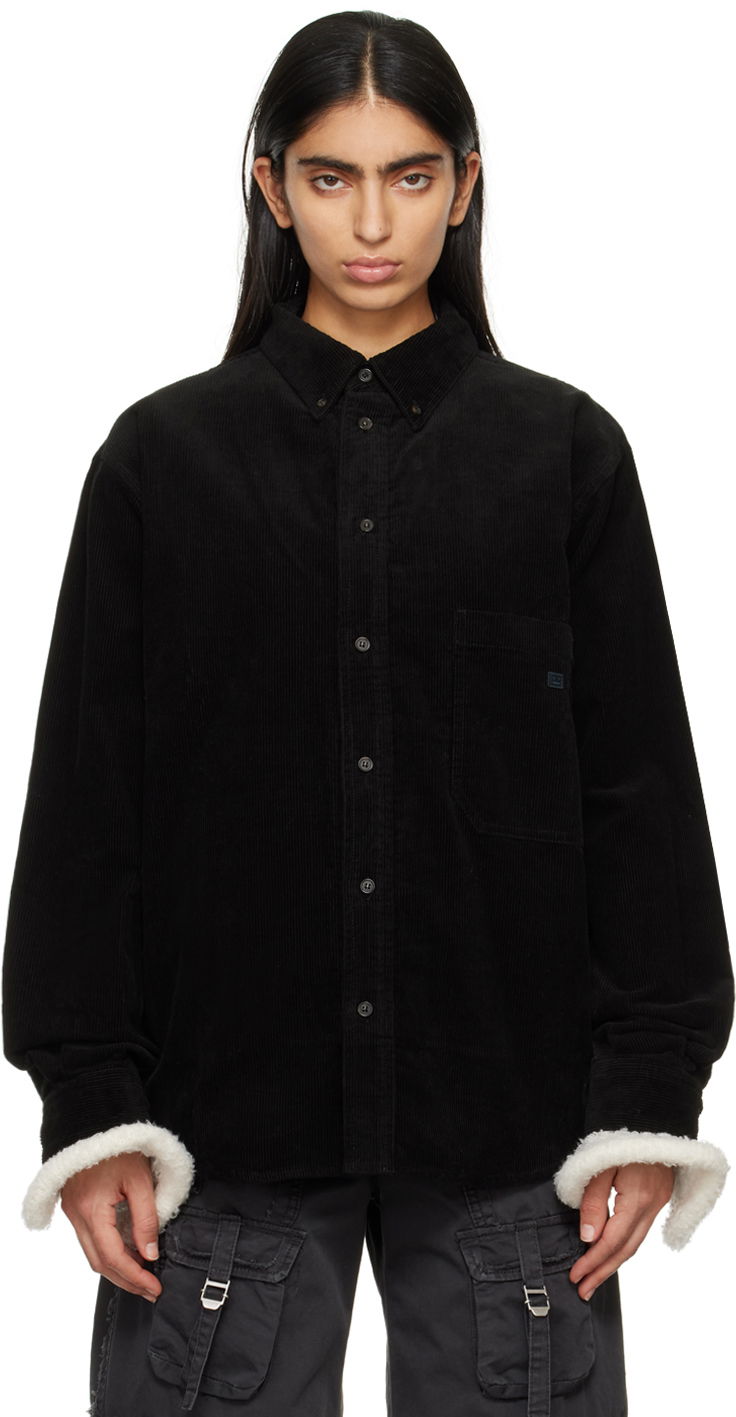 Риза Acne Studios Patch Shirt Черно | C90164-