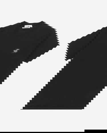 Тениска Stone Island Garment Dyed Logo Черно | 791524113 A0029, 5