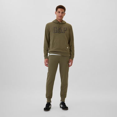 Суитчър GAP Sweatshirt Athletic Hoodie Olive Night M Кафяво | 542302-01, 2