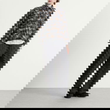 Яке Universal Works Patch Check Fleece Rams Jacket Тъмно синьо | P33091-NVY, 4