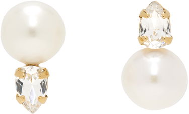 Обеци Simone Rocha Simone Rocha Pearl & Crystal Dagger Stud Earrings Бяло | ERG501 0913, 0