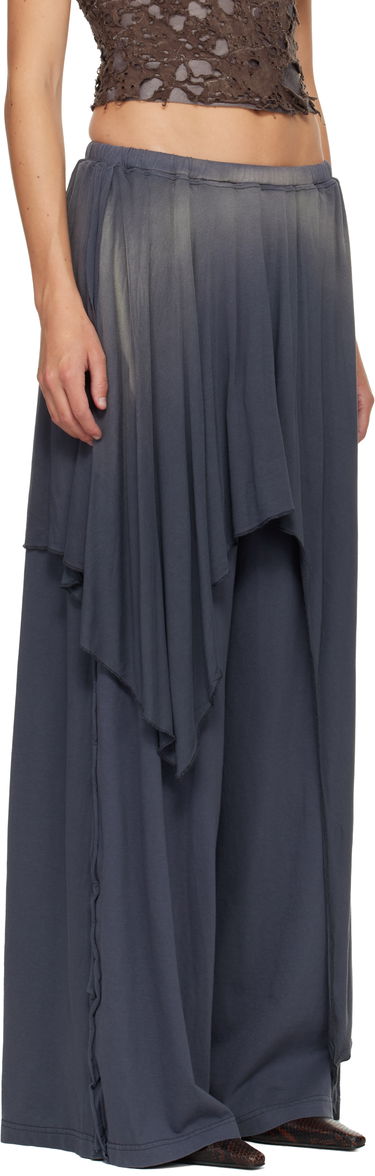 Панталони Diesel P-Kirpalong Draped Wide-Leg Trousers Сиво | A18545 0AGBA, 1