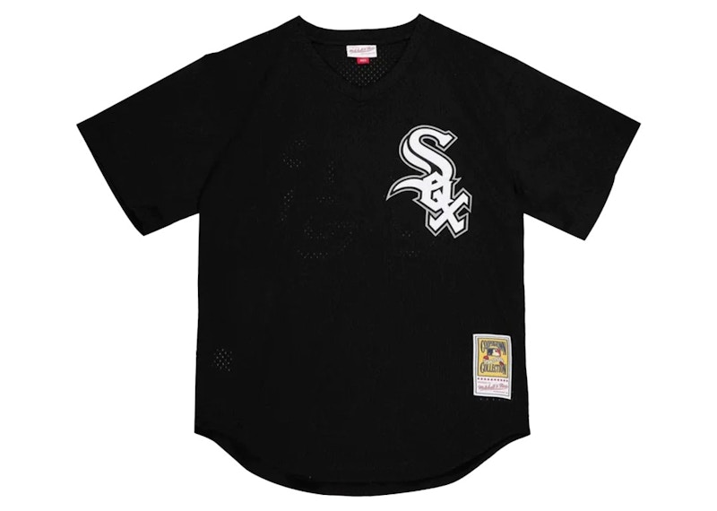 Фланелка Mitchell & Ness Mitchell & Ness Chicago White Sox Frank Thomas 1993 Authentic Mesh BP Jersey Черно | 9N3B7MBP0-WSXFT-Y93