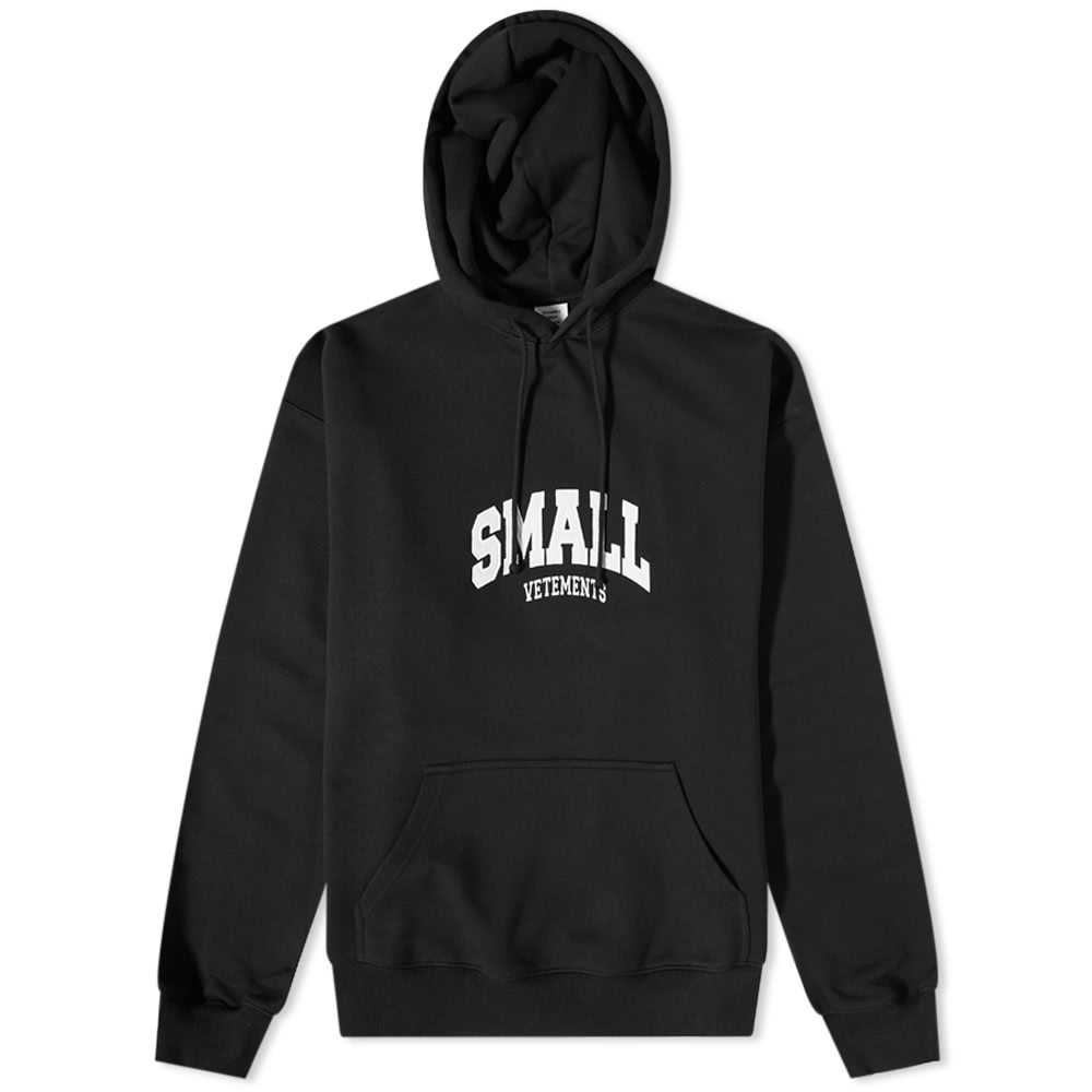 Суитчър VETEMENTS Small Logo Popover Hoody Черно | UE63HD600B, 0