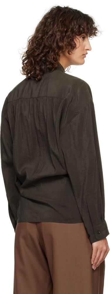 Риза LEMAIRE Lemaire Straight Collar Twisted Shirt Кафяво | SH1141 LF1308, 2