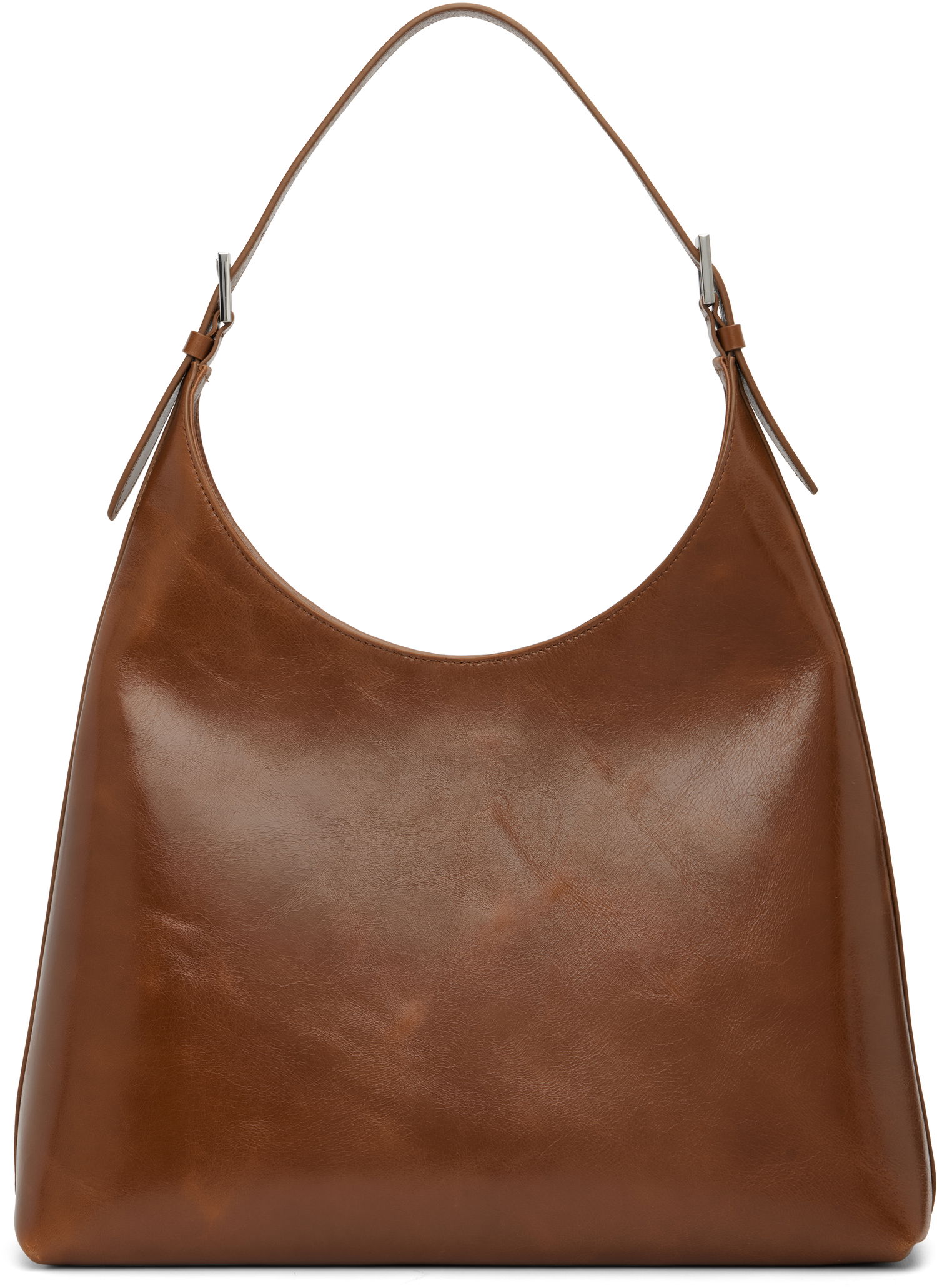 Чанта през рамо BY FAR BY FAR Camryn Shoulder Bag Кафяво | MWBSB058CL038BR024PL, 0