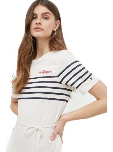 Pокля Tommy Hilfiger Dress Бяло | WW0WW37850.PPYX