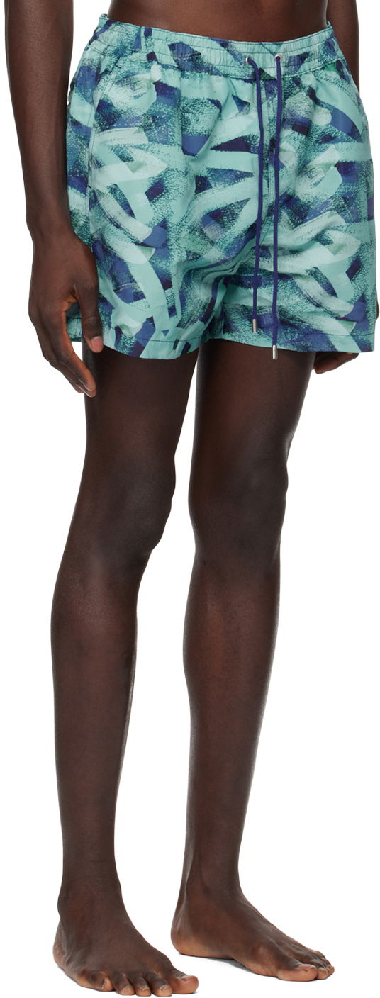 Бански Paul Smith Paul Smith Brush Stroke Swim Shorts Синьо | M1A-239B-M41430-47, 1