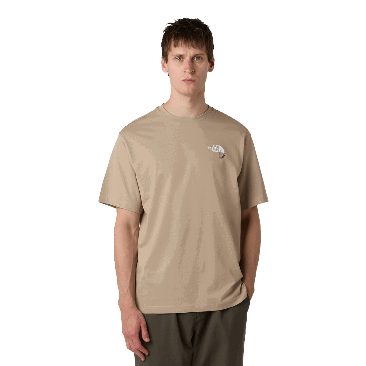 Тениска The North Face The North Face Explore Carabiner Relaxed Short Sleeve T-Shirt Бежово | NF0A8F2HBOX1, 0