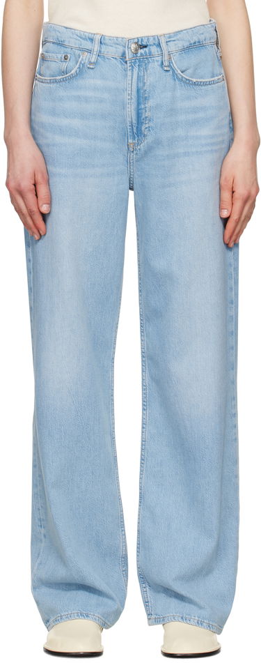 Дънки rag & bone rag & bone Featherweight Logan Wide-Leg Jeans Синьо | WDD25S2935FWGR, 0