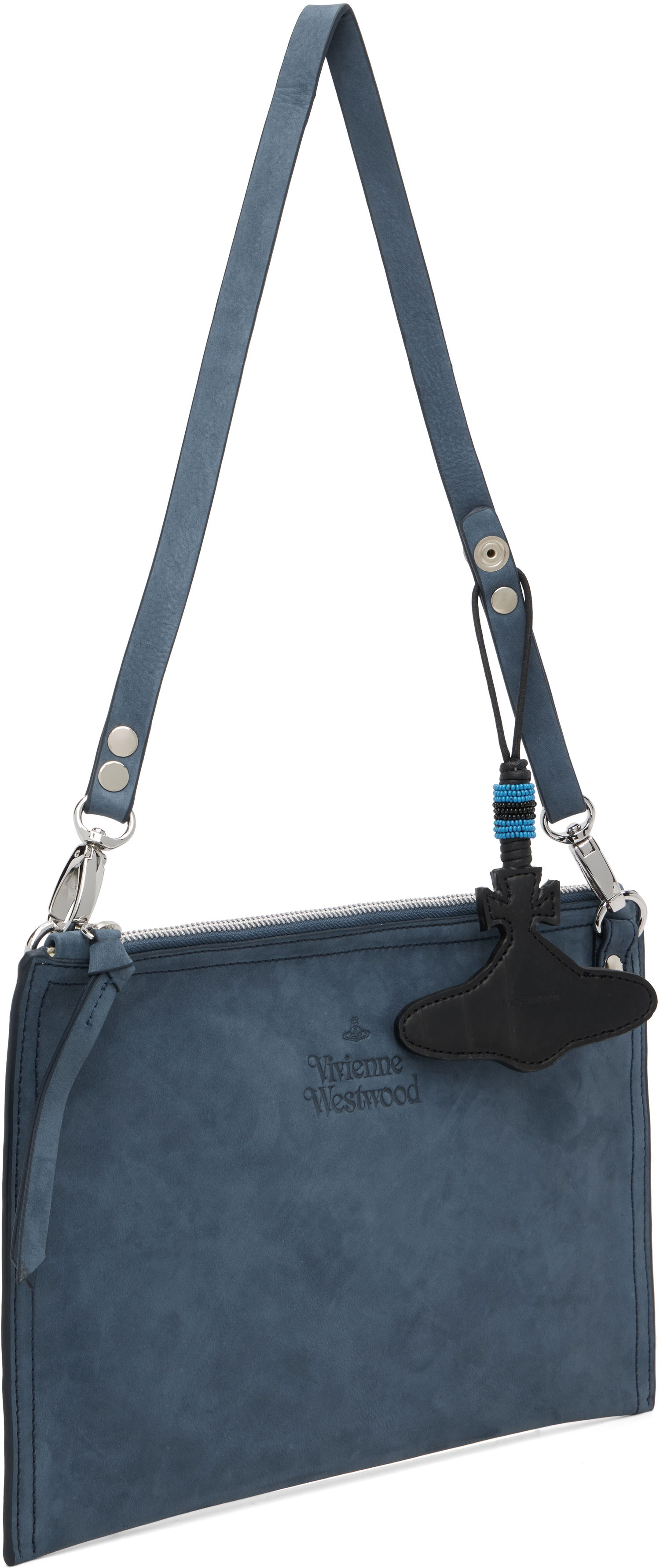 Чанта през рамо Vivienne Westwood Vivienne Westwood Leather Letter Crossbody Bag Синьо | 4803001IU-L00CC-, 1