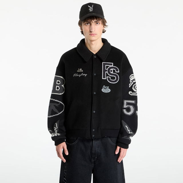Playboy x FTSHP Varsity Jacket UNISEX Black C