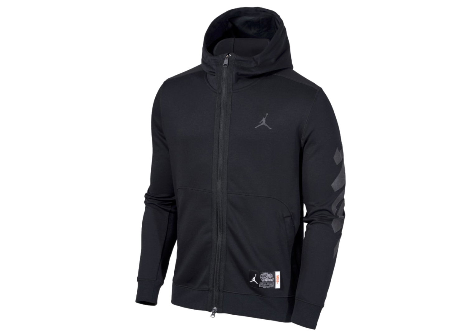 Суитчър Jordan x Zion x Naruto Full Zip Top Hoodie Черно | DO6596-010, 0
